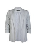 Grey Ruched Sleeve Jacket - Jackets & Coats - Clothing - Dorothy Perkins United States