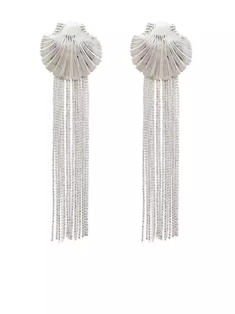 Atu Body Couture Oversize Shell chained-tassel Earrings - Farfetch