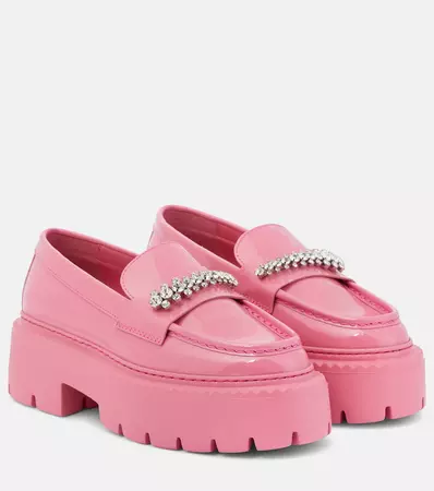 Bryer Patent Leather Loafers in Pink - Jimmy Choo | Mytheresa