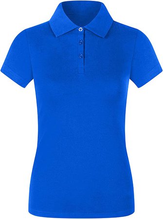 Amazon.com: 2LUV Girl's School Uniform Short Sleeve 3 Button Collared Polo Shirt Women Juniors Casual School Work Uniform Tops Royal Blue L: Clothing, Shoes & Jewelry