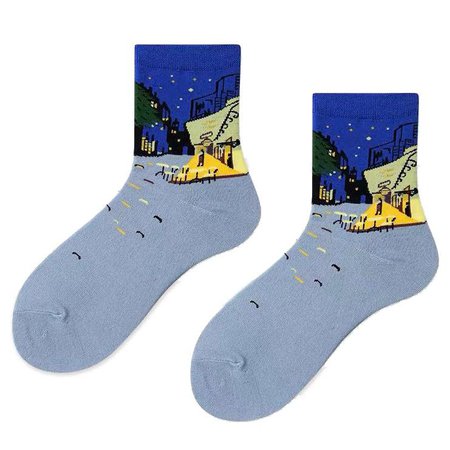 The Night Café Van Gogh art Socks – Boogzel Apparel