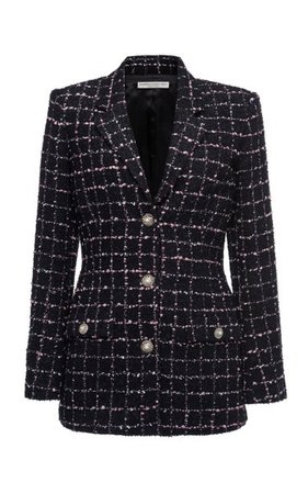 Checked Boucle-Tweed Blazer By Alessandra Rich | Moda Operandi