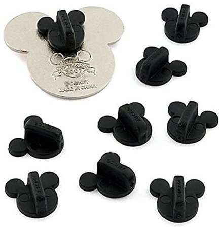 Amazon.com: Disney (12) Mickey Mouse Pin Backs, black, universal : Clothing, Shoes & Jewelry