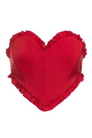 Love Me Red Love Heart Shaped Bustier | Afterpay | Zip Pay