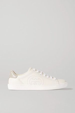 Gucci | Ace leather sneakers | NET-A-PORTER.COM