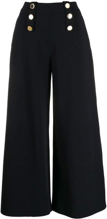 flared wide leg trousers