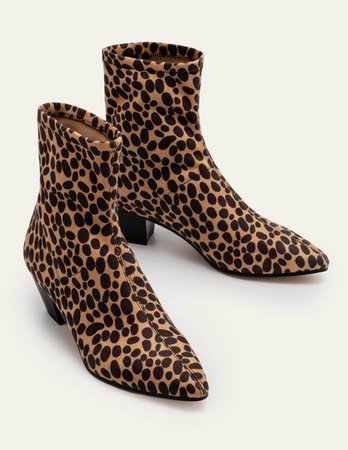 Western Stretch Boots - Camel Cheetah | Boden US