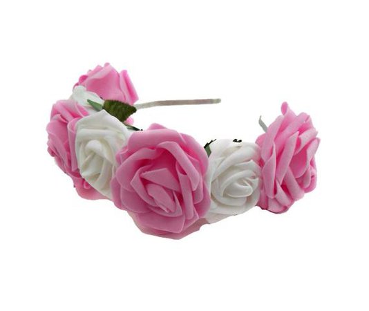 Pink & White Pastel Flower Crown