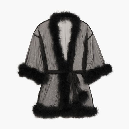 short robe with fur trim - Google Search