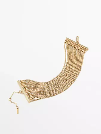 Multi-chain bracelet · Golden · Accessories | Massimo Dutti