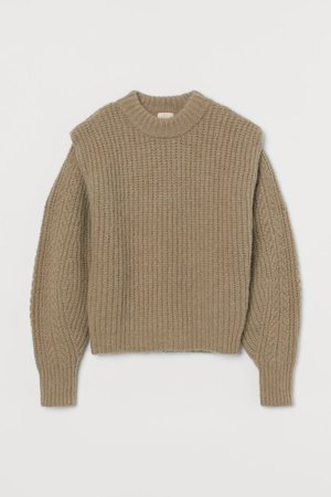 Jersey en mezcla de lana - Verde claro - MUJER | H&M ES