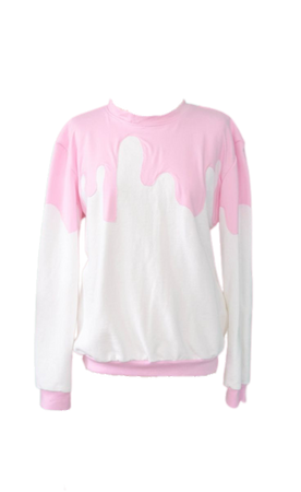 Pink & White Sweater