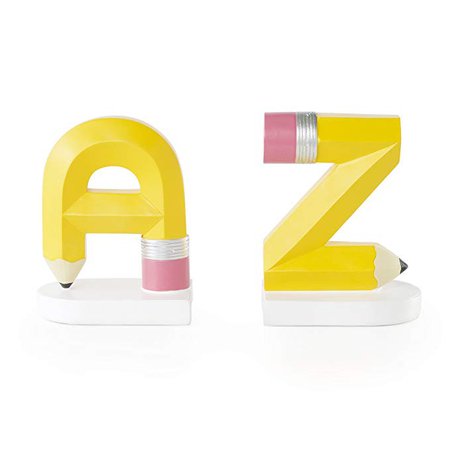 Alphabet A to Z Hand Painted Bookends for Kids, Teachers: Amazon.ca: Home & Kitchen