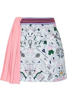 Adidas by Stella Mccartney pleated mini skirt