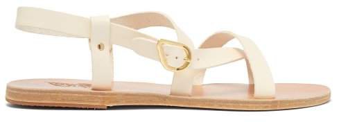 Ambrosia Leather Sandals - Womens - White