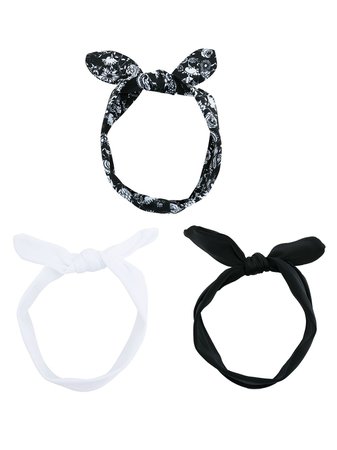 Shop Amir Slama pack of 3 headbands with Express Delivery - FARFETCH