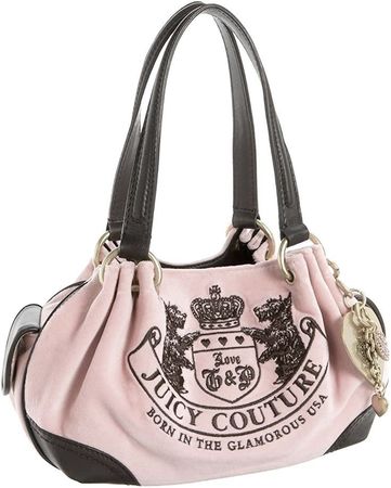 light pink and brown juicy couture handbag