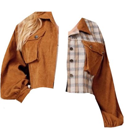 brown fall jacket
