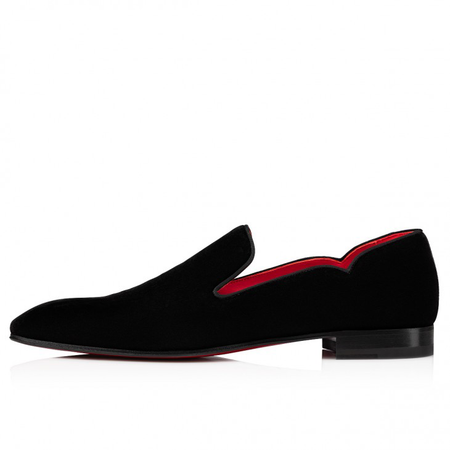 Dandy Chick DANDY CHICK - LOAFERS - VELVET - BLACK & RED - MEN shoes $945