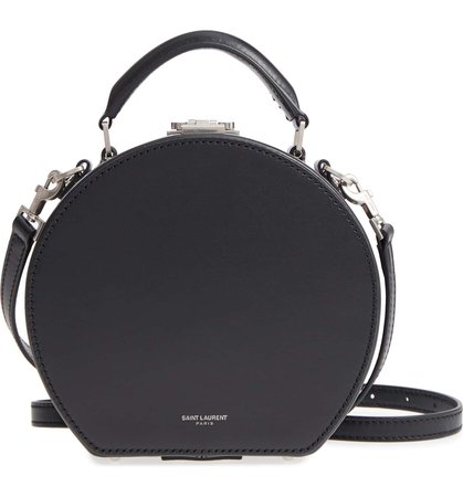 Saint Laurent Small Mica Leather Hat Box | Nordstrom