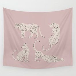 leopard block party tapestry