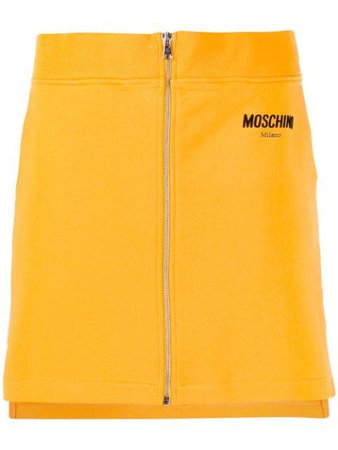 Moschino Zip Front Mini Skirt - Farfetch