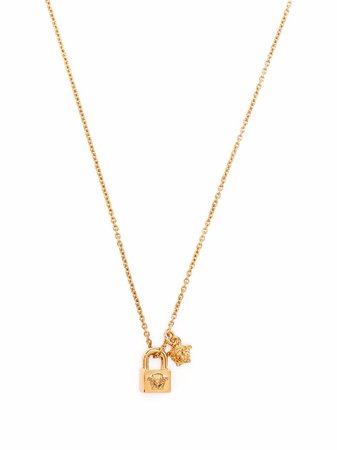 Versace Medusa Padlock Gold Necklace - Farfetch