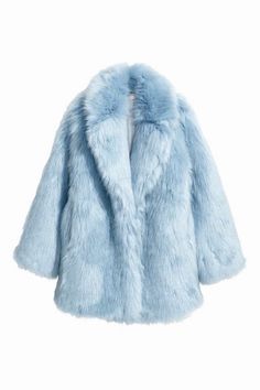 baby blue fur coat