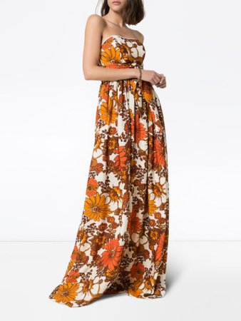 Dodo Bar Or Zaza Floral Print Maxi Dress - Farfetch