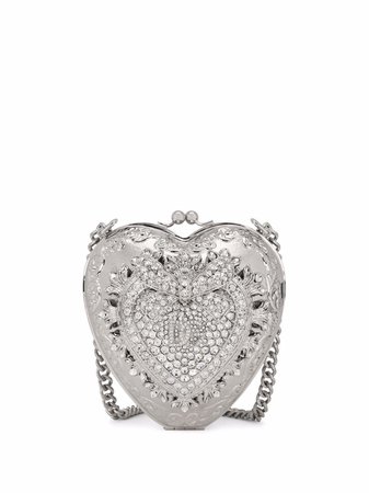 Dolce & Gabbana Embellished Heart Box Mini Bag - Farfetch