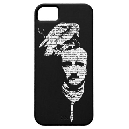 Edgar Allen Poe with Raven iPhone Case | Zazzle.com