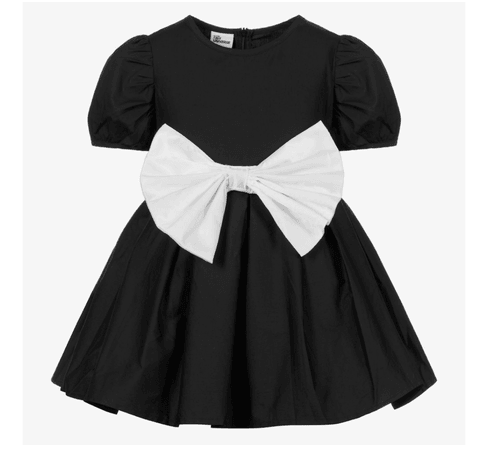 Black and white baby dress
