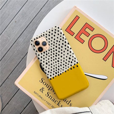 Polka Dot Yellow iPhone 11 pro max case iPhone xs x max case | Etsy