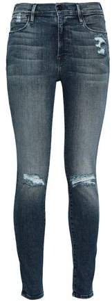 Le High Faded High-rise Skinny Jeans
