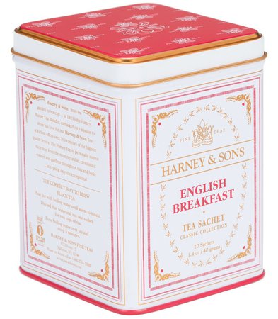 English Breakfast Tea Sachets | Tin of 20 - Harney & Sons Fine Teas