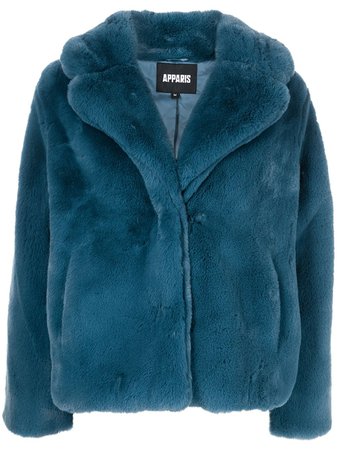 Apparis Milly buttoned-up faux-fur Coat - Farfetch