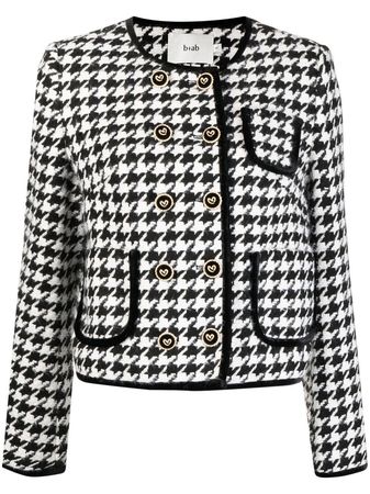 b+ab Houndstooth double-breasted Jacket - Farfetch