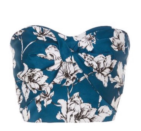 floral tube top