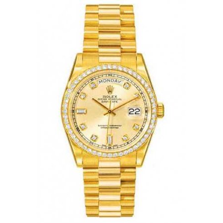 Rolex Diamond Gold Watch