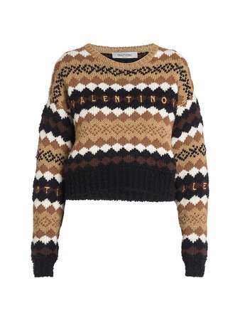EMBROIDERED WOOL SWEATER Valentino