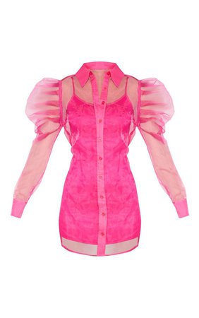 PLT pink mesh dress