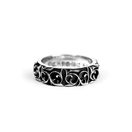 Chrome Hearts DOUBLE FLORAL CROSS RING