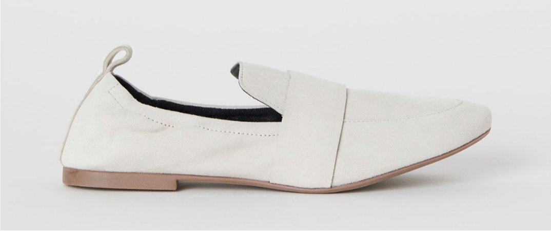 white, loafers, H&M