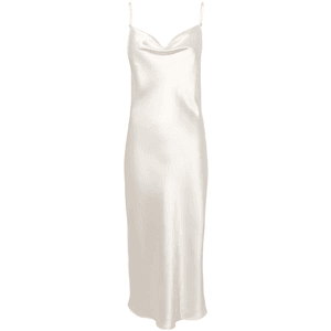 Snow White Cowl Neck Slip Dress for $525.00 available on URSTYLE.com