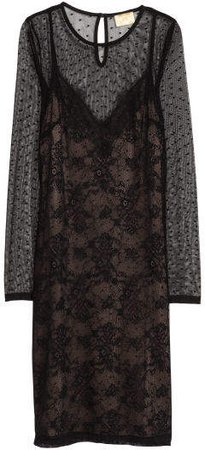 Lace Dress - Black