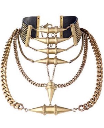 golden spike necklace
