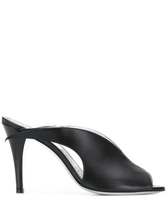 Black Givenchy Wing-Cut Mules | Farfetch.com