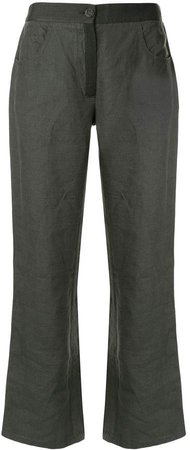 Pre-Owned cropped straight trousers