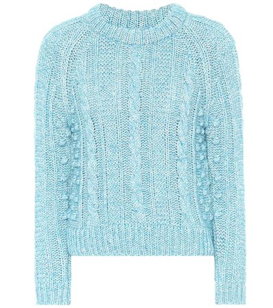 Cotton and wool-blend sweater