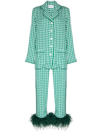 Sleeper Party gingham-check pajama set - FARFETCH